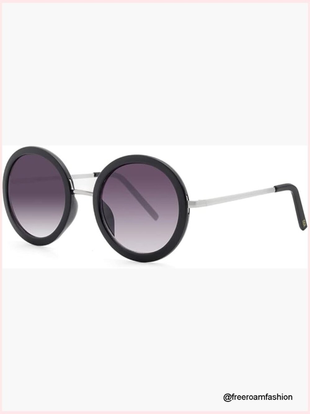 Vintage Oversized Retro Round Sunglasses Polarized UV Protection Women's